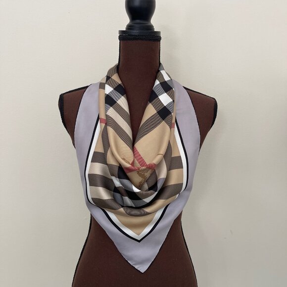 Display #3 Burberry Silk Scarf - Picture 9 of 15